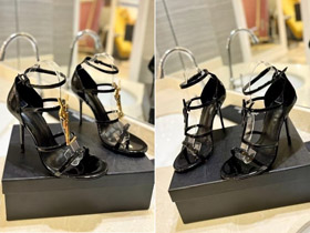 Yves Saint Laurent YSL tacchi in stiletto a punta aperta a cintura singola-5612  