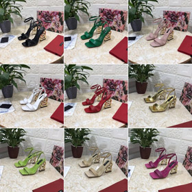 Dolce & Gabbana (DG) popolare cinturina a fibbia aperta sandali-5616  