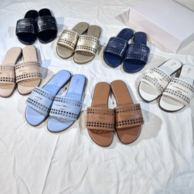 Dior sandali piatti a punta aperta-5618  