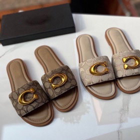 Coach nuova tela piatta scivolo sandali-5620  