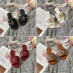 Gucci patchwork metallo cavallo muli piatti-5643  