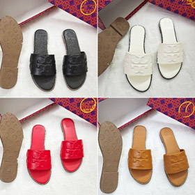 Tory Burch nuovo tutto in pelle piatto scivolo sandali-5663  