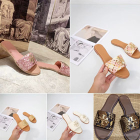 Tory Burch nuovi sandali piatti metallici-5668  