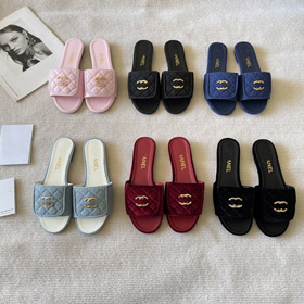 Chanel nuovo design slip-on sandali con fibbia decorativa-5711  