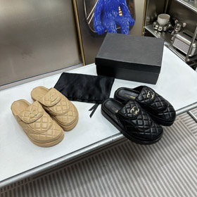 Chanel nuovo design zaino fibbia piattaforma pantofole sandali-5712  