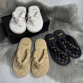 Chanel nuovo stile tanga trapuntato piattaforma flip-flops-5714  