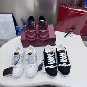 Gucci nuove scarpe da ginnastica a punta rotonda con lace-up low-top-5715  