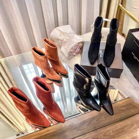 Yves Saint Laurent YSL nuovo stile stiletto tacco pieghevole mezzo vitello stivali-5727  