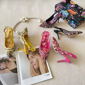 Dolce & Gabbana DG nuove scarpe a tacco alto ricamate a punta-5729  