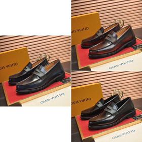 Louis Vuitton (LV) nuova formale business slip-on scarpe in pelle-5742  