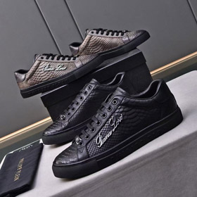 Philipp Plein nuove scarpe da ginnastica traspiranti in pelle genuina-5754  