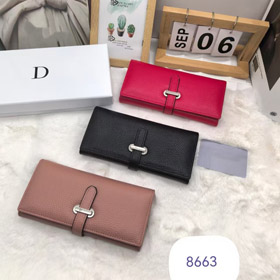 Dior nuovo portafoglio lungo con cordone chiusura-5803  