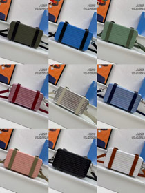 Dior nuovo alluminio scanalato design a spalla singola piccola borsa quadrata-5809  