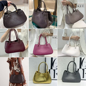 Bottega Veneta nuova borsa in tessuto con tracolla rimovibile-5832  