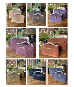 Loro Piana nuovo velluto scatola pranzo borsa crossbody borsa-5834  