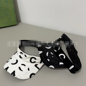 Chanel logo-stampa visiera cappello-5848  