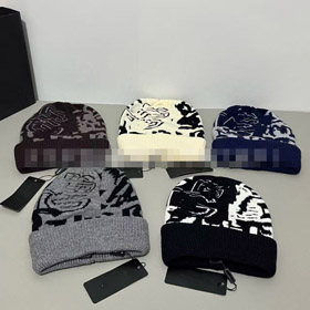 Dolce & Gabbana DG nuovo cappello a maglia spessore a stampa completa-5858  