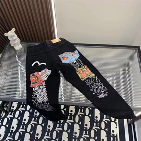 EVISU nuovo denim ricamato a gamba retta jeans-5867  