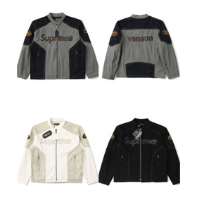 Giacca di collaborazione Supreme x Vanson Leather x Cordura-5895  