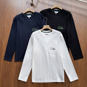 Lacoste maniche lunghe crew collo T-shirt con indietro stampa-5909  