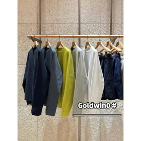 Goldwin Solotex waffle maglia ricamata T-shirt a maniche lunghe-5947  