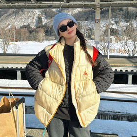 ACG colore bloccato cotone gilet-5953  