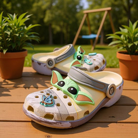 Crocs Star Wars Grogu ostacoli di collaborazione per genitori e bambini-5968  