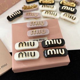 Miu Miu nuova clip per capelli smaltato con design goccia-5998  