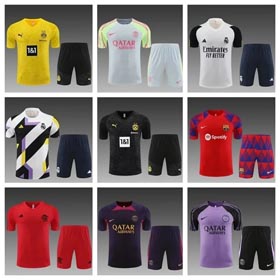 Costume di allenamento di riscaldamento estivo maglia da calcio-1225